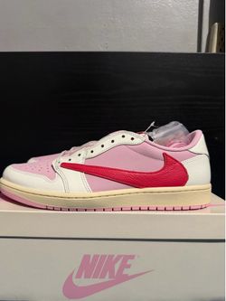 Jordan 1 Retro Low OG SP Travis Scott Sail Tropical Pink size 12