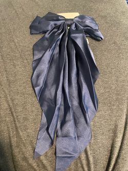 Satin Hair Bow clip non slip