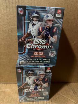 2025 Topps Chrome NFL Trading Cards Box