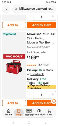 Brand New Milwaukee Packout Rolling Cart $135 Pickup In Oakdale