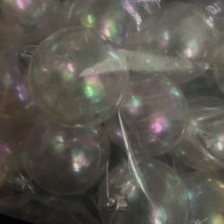 Clear Plastic Ornaments 