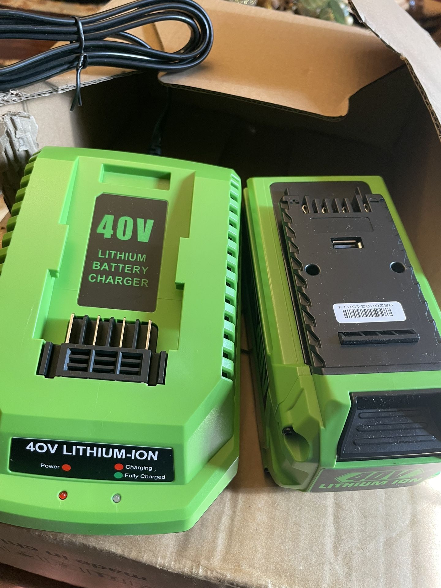 40V Lithium Battery And Charger