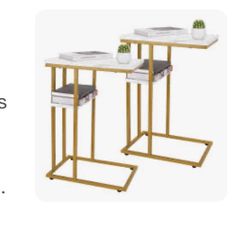 2/set C Shaped End Table,Small Side Table  X(247)