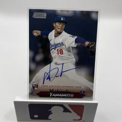 2024 Topps Stadium RC Yamamoto Auto