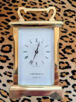 Garrard & Co London Brass Carriage Clock