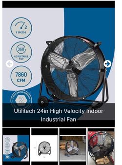 Utilitech 24in High Velocity Industrial Fan