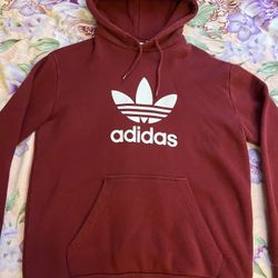 Adidas Original Big Logo Maroon Hoodie