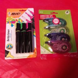 Highlighters And Correction Tapes $6 EACH 