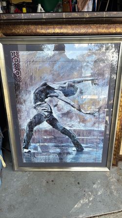 Marta Wiley she was a dancer lARGE FRAMED ART