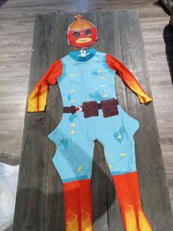 Kids fortnite fish stick costume for ages 5-7