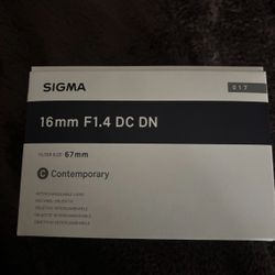 Sigma 16mm Sony E Mount 