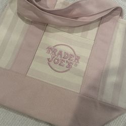 Trader Joe’s Stripped Tote-Rose