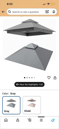 Gazebo Replacement Canopy Cover