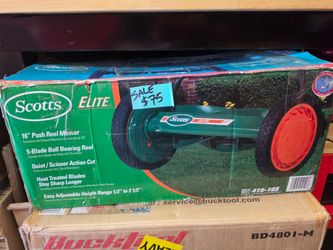 Scott's 16in push reel mower, 5 blades,ELITE