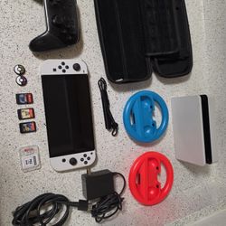 White Oled switch with accessories