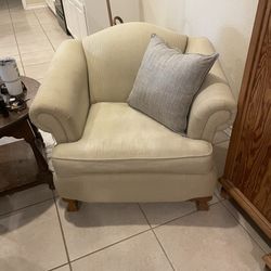 Accent Chair With Matching Ottoman 