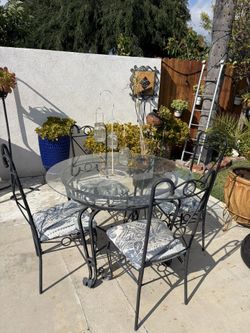 Mesa De Patio Con 4 Sillas