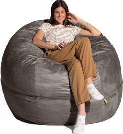 5FT MAGIC BEAN BAG- GRAY