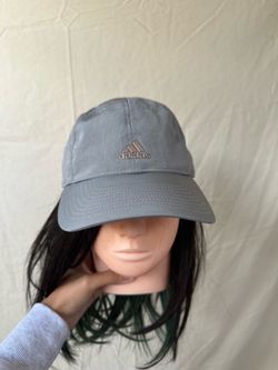 adidas Light Gray Logo Baseball Cap Reflective Hat
