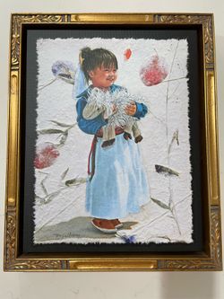 Beautiful art print and wood frame