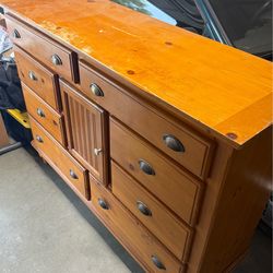 Large Wood Bedroom Dresser Chest