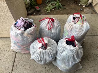 Adult and children’s clothes and toys