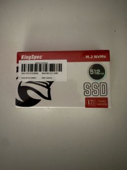 Kingspec M.2 Ssd brand new 512gb