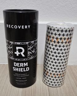Recovery Aftercare Derm Shield Tattoo Cover Up Patch - Latex-Free & Waterproof Tattoo Aftercare Bandage - Transparent Matte Film - Breathable & Flexib