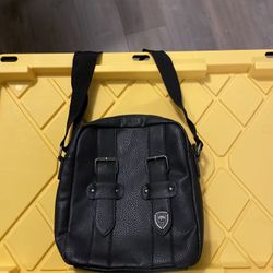 Leather Man Bag Satchel 12 X 11