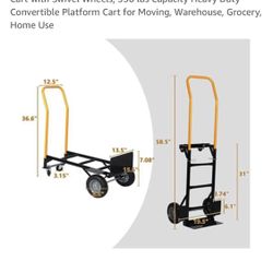 2- Way Hand Truck.  New.    Assembled 