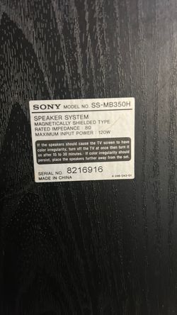 Sony speaker system