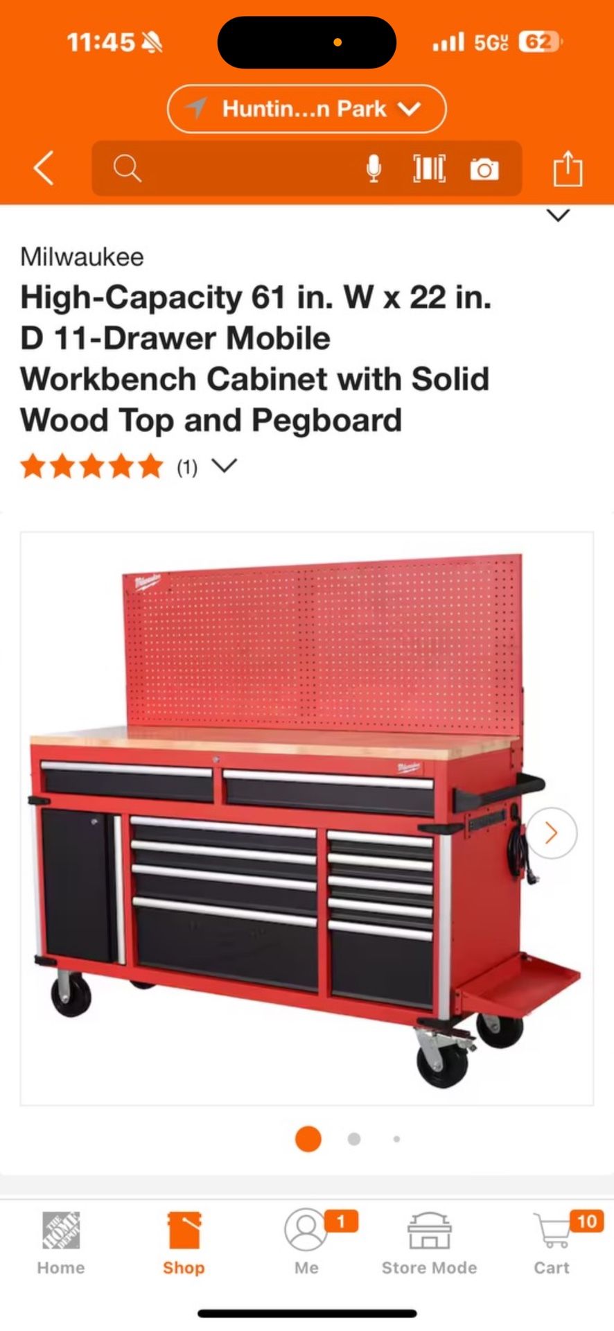 Milwaukee High-Capacity 61 in. W x 22 in. D