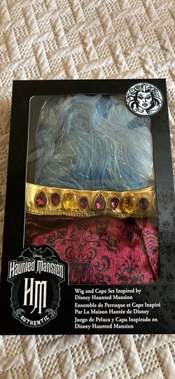 Disney Authentic Haunted Mansion Leota Wig And Cape