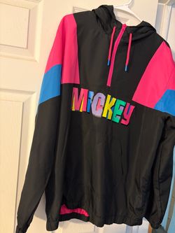 Disney Mickey Colorblock Pullover Mens Large