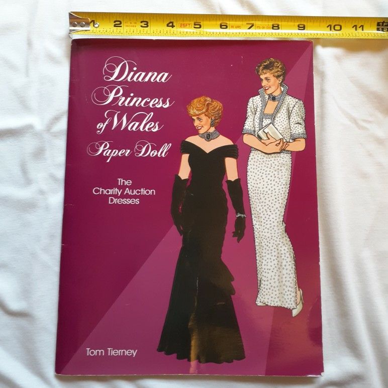 Vintage Princess Diana Paper Doll Book