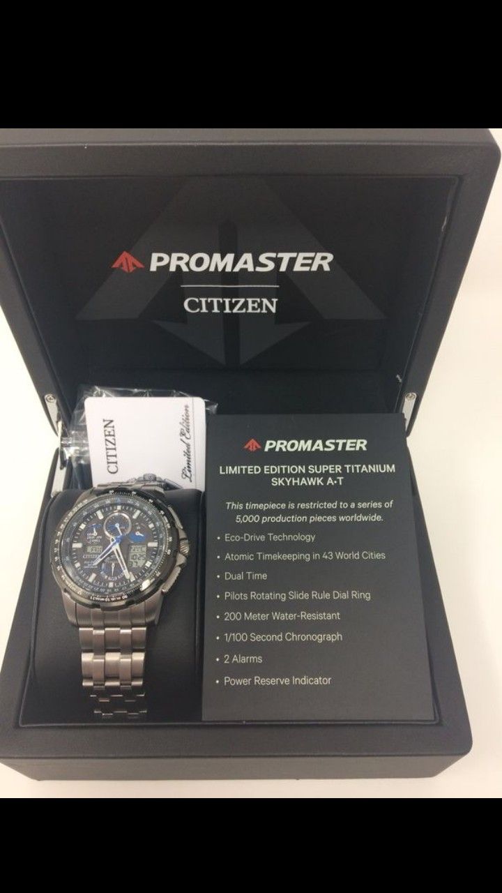CITIZEN JY8068-56E PROMASTER SKYHAWK TITANIUM LIMITED EDITION.
