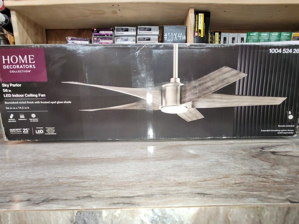 Sky Parlor 56 Inch Ceiling Fan With Led Light New for Sale in