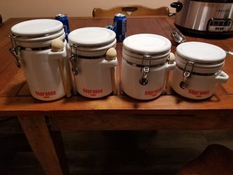 Brand new kitchen canisters