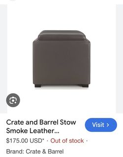 Storage ottoman.