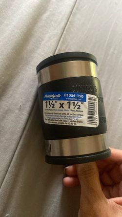 Fernco PlumbQwik P1056-150 Pipe Coupling 1.5" x 1.5"