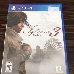 PS4 Syberia 3 Game