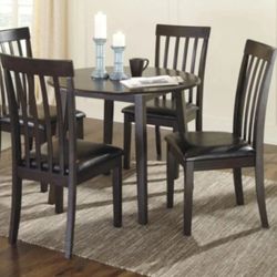 Hammis Dining Drop Leaf Table + 4 Chair

