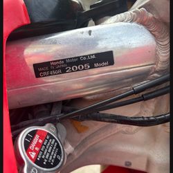 Honda Cfr450r 2005