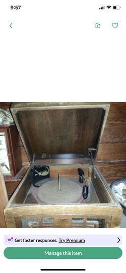 Antique Zenith Record Player 