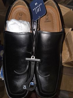 George Men's Black Dress Loafers Size 12