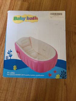 Baby Inflatable Bathtub, Portable Bathtub, Infant Toddler Nonslip