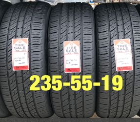 2 used tires 235/55/19 Kumho (A+)
