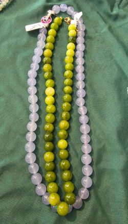 Natural stone necklace