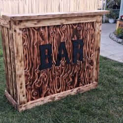 Bar wooden foldable