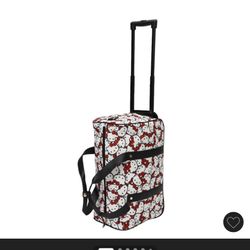 Hello Kitty Brand New Duffle Bag Rolling Suitcase 